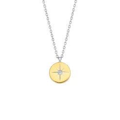 Clearance Collana Ti Sento Milano Collezione Stars con Stella Polare Placcata Oro e Zircone Gioielli Ti Sento Milano