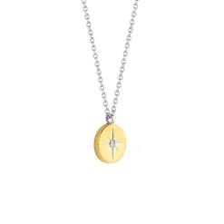 Clearance Collana Ti Sento Milano Collezione Stars con Stella Polare Placcata Oro e Zircone Gioielli Ti Sento Milano
