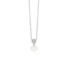 Fashion Collana Ti Sento Milano Donna In Argento 925 con Perla Bianca mm. 10 Gioielli Ti Sento Milano
