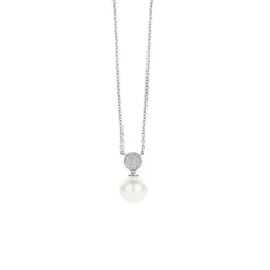 Fashion Collana Ti Sento Milano Donna In Argento 925 con Perla Bianca mm. 10 Gioielli Ti Sento Milano