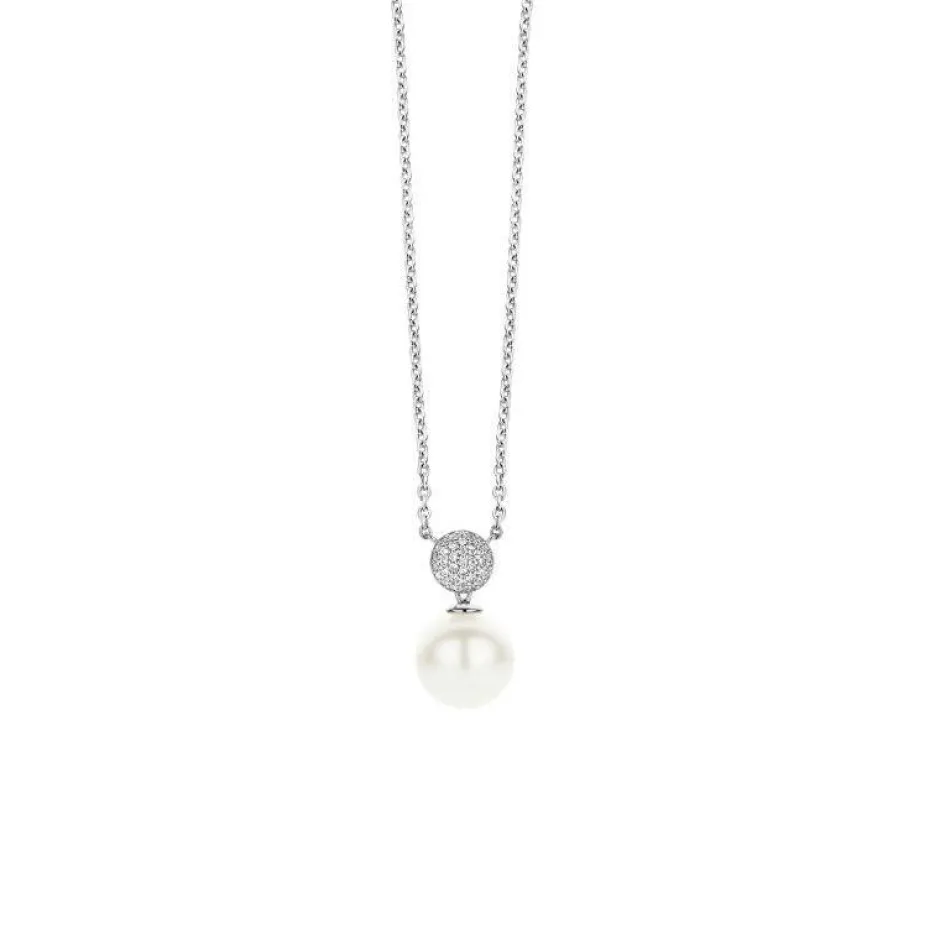 Fashion Collana Ti Sento Milano Donna In Argento 925 con Perla Bianca mm. 10 Gioielli Ti Sento Milano
