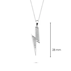 Fashion Collana Ti Sento Milano Fulmine Zirconi Gioielli Ti Sento Milano