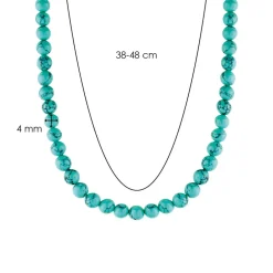 New Collana Ti Sento Milano Pietra Turchese Lunghezza 48 cm Gioielli Ti Sento Milano
