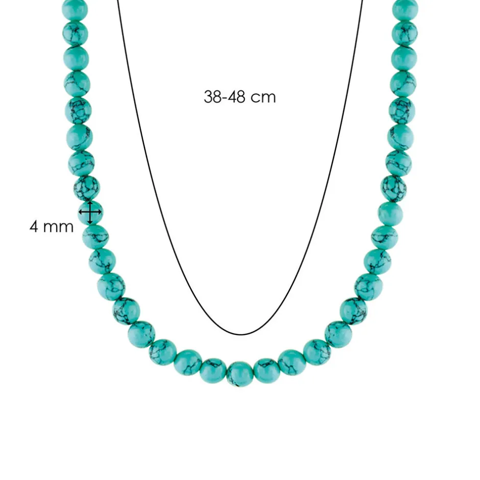 New Collana Ti Sento Milano Pietra Turchese Lunghezza 48 cm Gioielli Ti Sento Milano