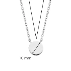 Hot Collana Ti Sento Milano Piattino Argentato Gioielli Ti Sento Milano