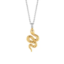 Online Collana Ti Sento Milano Serpente Dorato Zirconi Gioielli Ti Sento Milano