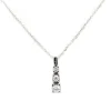 New Collana Trilogy Bliss In Oro Bianco e Diamanti Taglio Brillante Outlet Gioielli | Collane