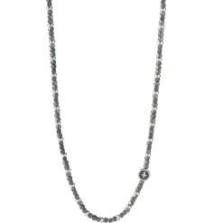 Discount Collana Uomo Comete Gioielli In Acciaio e Ematite Gun Metal Collezione Life Lunghezza Cm. 50 Uomo Gioielli Comete Uomo