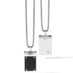 Fashion Collana Uomo In Acciaio Con Carbonio e PVD Giallo Comete Gioielli Uomo Gioielli Comete Uomo