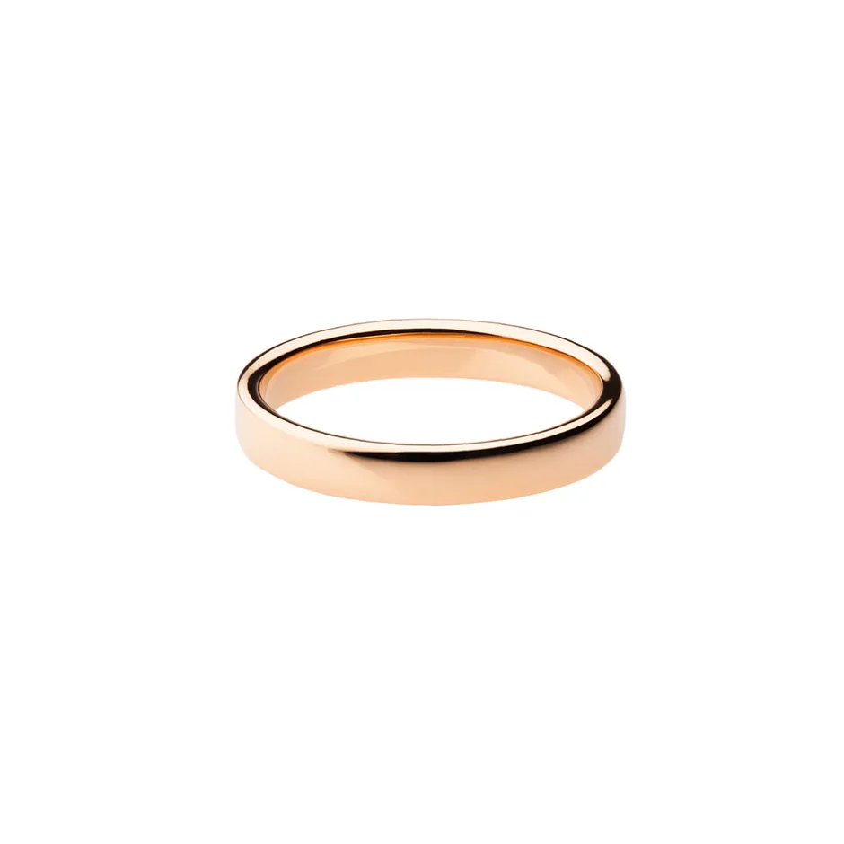 Outlet Fede Nuziale Classica Polello in Oro Rosa Collezione Ti Amo Fedi Nuziali