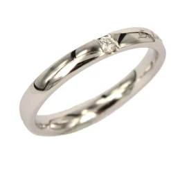Clearance Fede Tradizionale in oro Bianco con Diamante Anelli