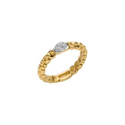 Online Fope Eka Collection Ring in Yellow and White Gold with Diamonds Gioielli Fope