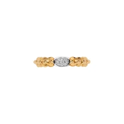 Online Fope Eka Collection Ring in Yellow and White Gold with Diamonds Gioielli Fope