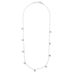 New Girocollo Stile Tiffany Cuori con Diamanti in Oro Bianco Collane