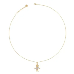 Online Girocollo Rue des Mille Bimbo con Zirconi Giallo Gioielli Rue Des Mille