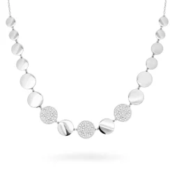 Outlet Girocollo Rue des Mille Luxury Big Circle con Pave Stardust Ten Gioielli Rue Des Mille
