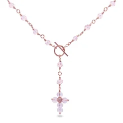 Sale Girocollo Rue des Mille Rosario Chiusura T-Bar Rosa Gioielli Rue Des Mille