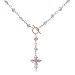 Outlet Girocollo Rue des Mille Rosario Chiusura T-Bar Grigio Fumè Gioielli Rue Des Mille