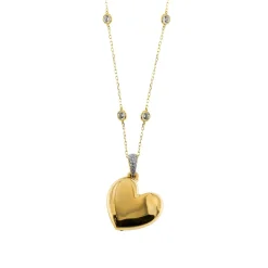 Online Girocollo Rue des Mille Soggetto Cuore Giallo Gioielli Rue Des Mille