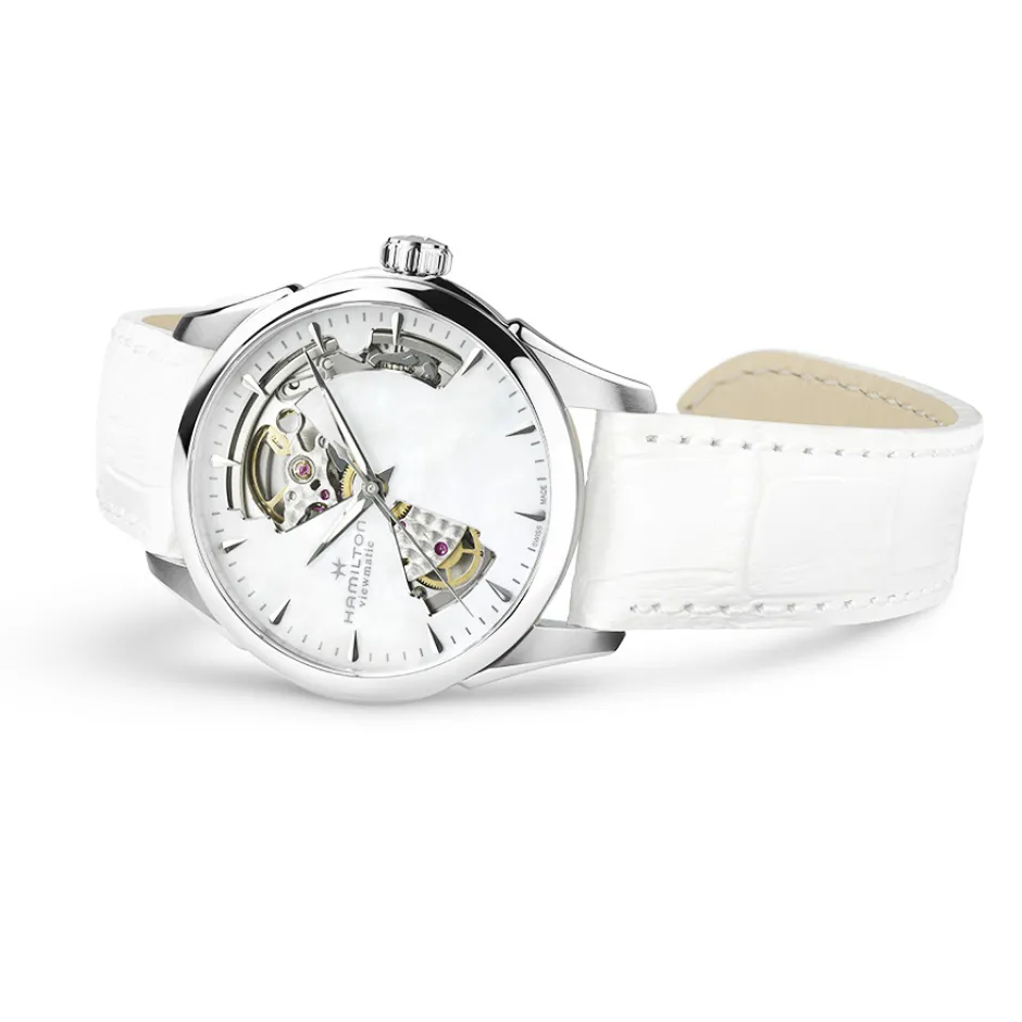Clearance Hamilton Jazzamaster Lady Open Heart 36mm H32215890 Donna Orologi Hamilton Donna