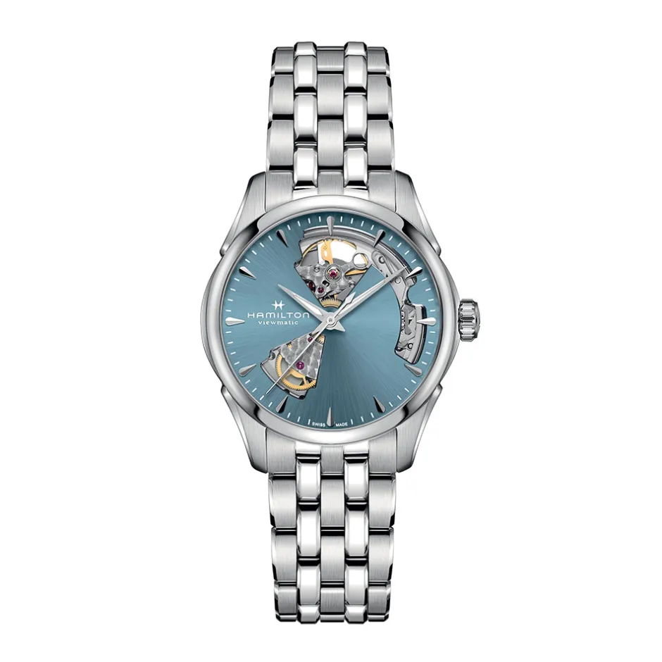 Sale Hamilton Jazzmaster Open Heart Lady 36mm H32215140 Donna Orologi Hamilton Donna
