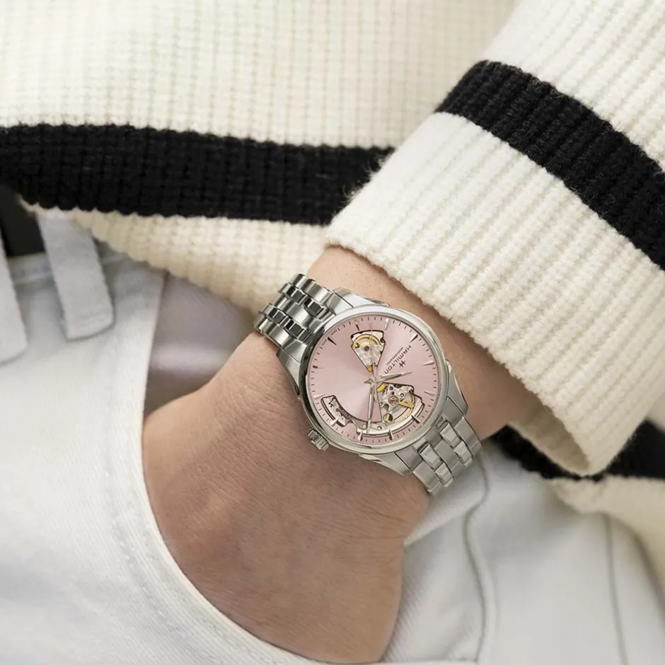 Clearance Hamilton Jazzmaster Open Heart Lady 36mm H32215170 Donna Orologi Hamilton Donna