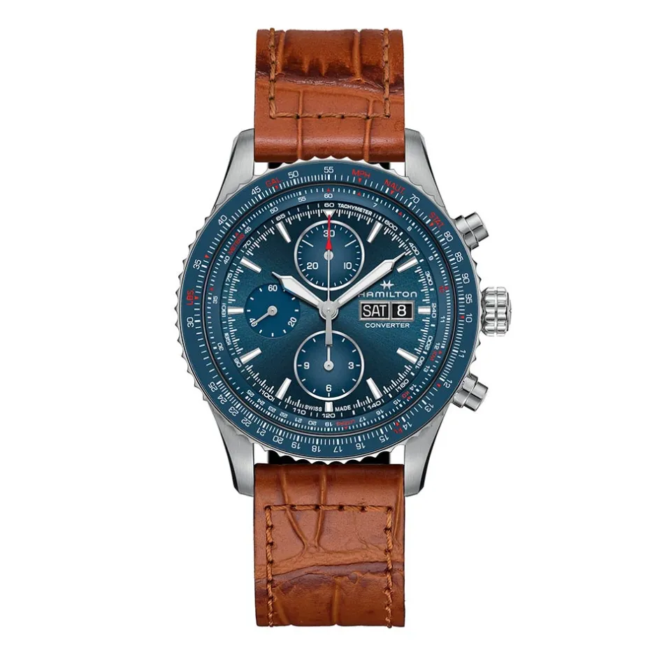 Clearance Hamilton Khaki Aviation Converter Chrono 44mm H76746540 Uomo Orologi Hamilton Uomo