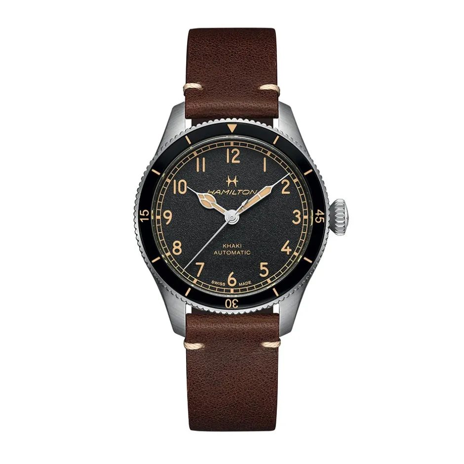 Best Hamilton Khaki Aviation Pilot Pioneer 38mm H76205530 Uomo Orologi Hamilton Uomo