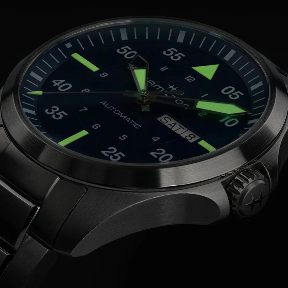 Outlet Hamilton Khaki Aviation Pilot 42mm H64635140 Uomo Orologi Hamilton Uomo