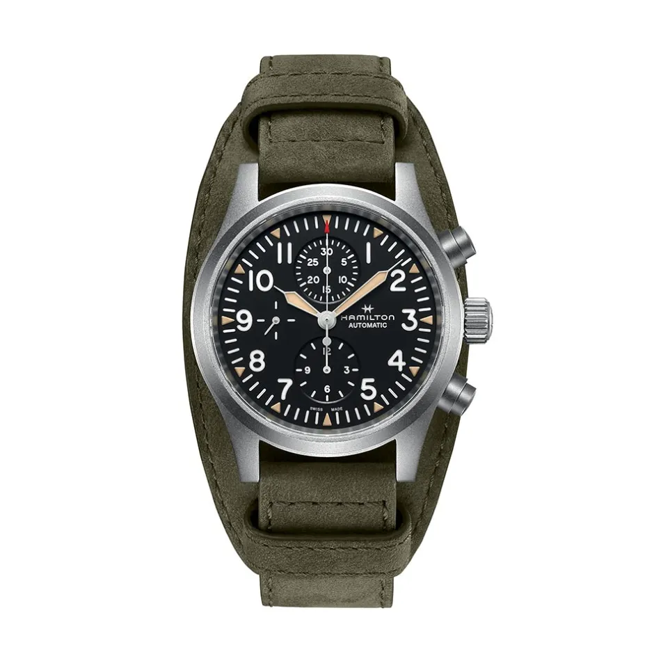 Sale Hamilton Khaki Field Auto Chrono 44mm H71706830 Uomo Orologi Hamilton Uomo