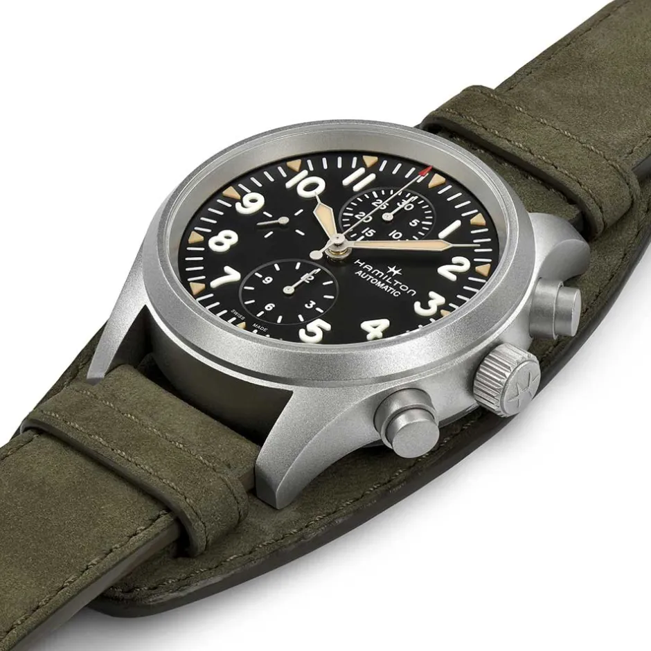 Sale Hamilton Khaki Field Auto Chrono 44mm H71706830 Uomo Orologi Hamilton Uomo