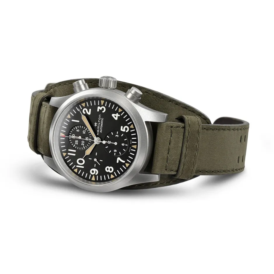 Sale Hamilton Khaki Field Auto Chrono 44mm H71706830 Uomo Orologi Hamilton Uomo