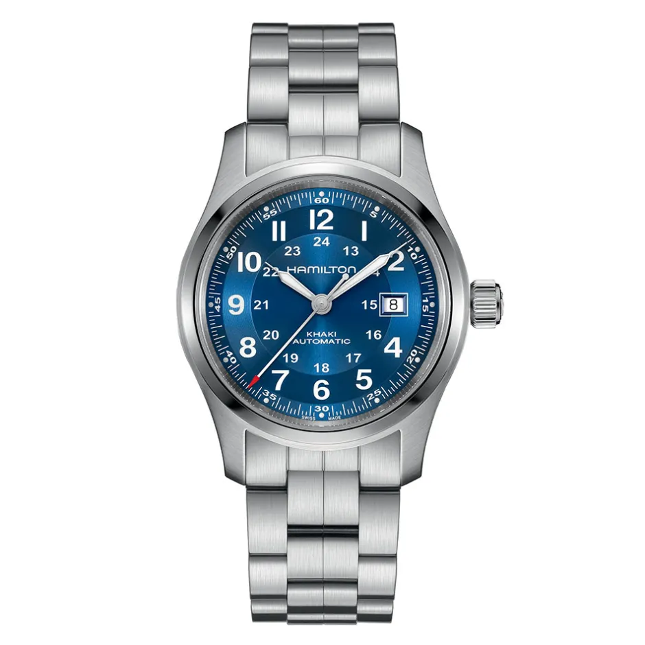 Best Hamilton Khaki Field Blu 42mm H70605140 Uomo Orologi Hamilton Uomo
