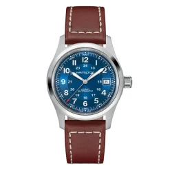 Best Hamilton Khaki Field Blu 38mm H70455540 Uomo Orologi Hamilton Uomo