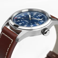 Best Hamilton Khaki Field Blu 38mm H70455540 Uomo Orologi Hamilton Uomo