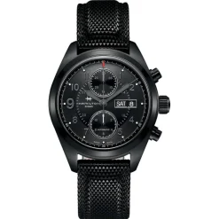Discount Hamilton Khaki Field Chrono Auto 42mm H71626735 Uomo Orologi Hamilton Uomo