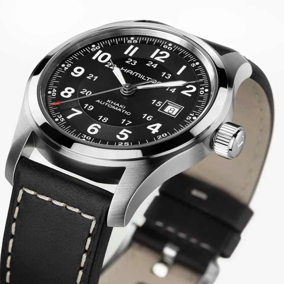 Sale Hamilton Khaki Field Nero 42mm H70605733 Uomo Orologi Hamilton Uomo