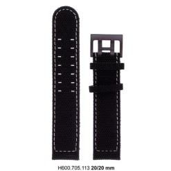 New Hamilton Khaki Field Titan PVD Schwarz Armband H600.705.113 Cinturini Hamilton