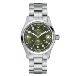 Outlet Hamilton Khaki Field Verde 38mm H70455160 Uomo Orologi Hamilton Uomo