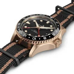 Fashion Hamilton Khaki Navy Scuba GMT Bronzo 43mm H82565930 Uomo Orologi Hamilton Uomo