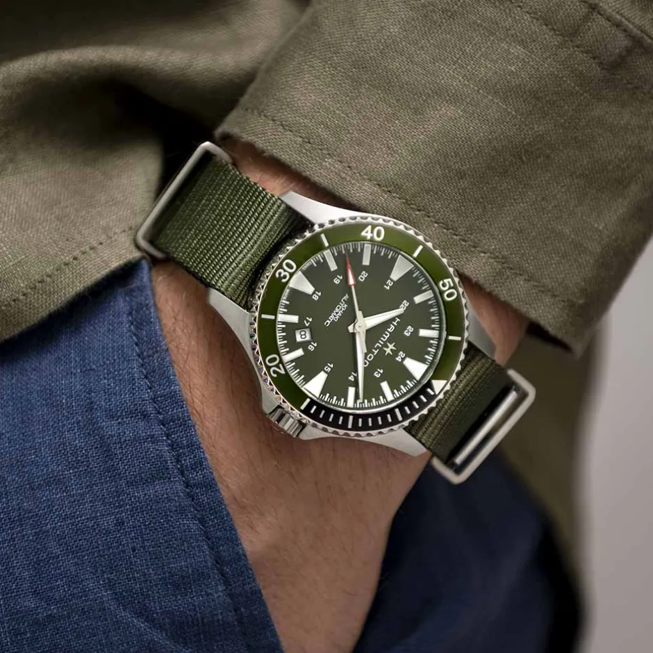 Sale Hamilton Khaki Navy Scuba 40mm H82375961 Uomo Orologi Hamilton Uomo