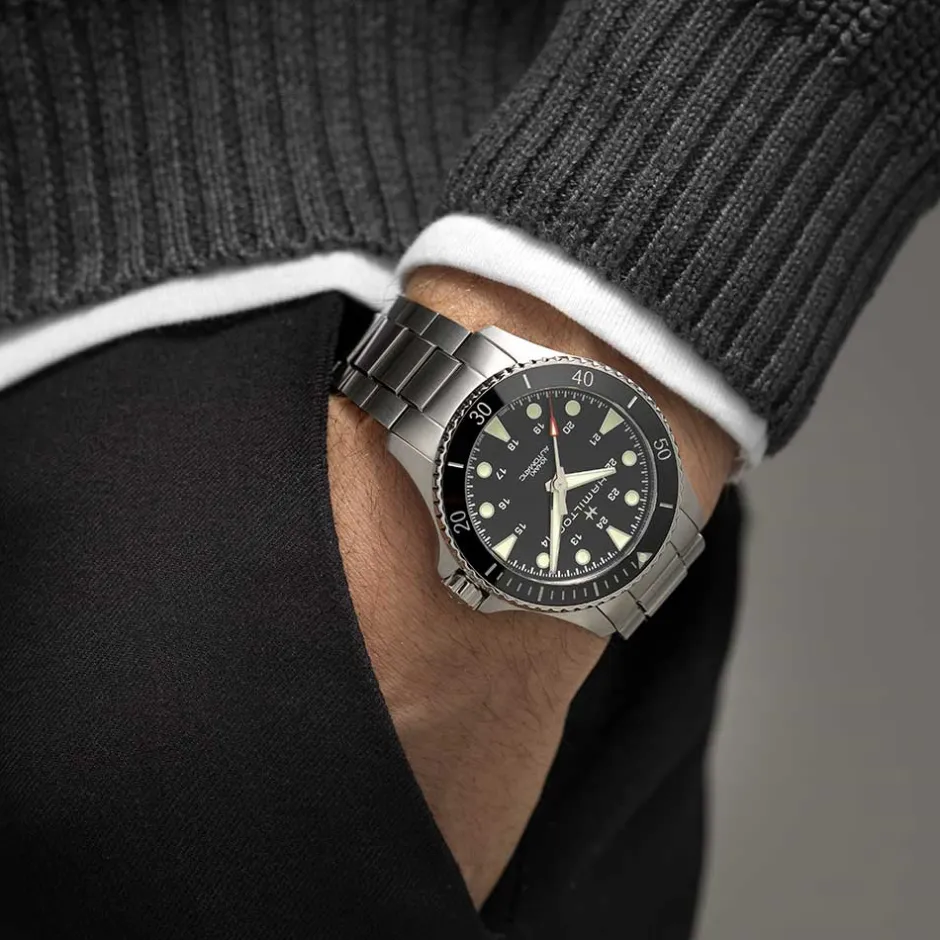 Sale Hamilton Khaki Navy Scuba 43mm H82515130 Uomo Orologi Hamilton Uomo