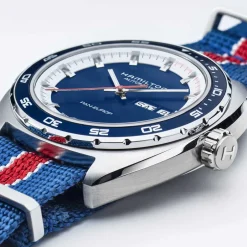 Best Hamilton Pan Europ Blu 42mm H35405741 Uomo Orologi Hamilton Uomo