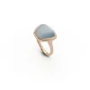 Hot Madi Clouds Ring with Light Blue Hydrothermal Quartz Gioielli Madi