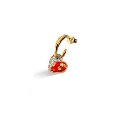Online Mono Orecchino Rue des Mille Jungle Tribe Cuore Gioielli Rue Des Mille
