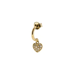 Discount Mono Orecchino Rue des Mille Mini Hoop Cuore Gioielli Rue Des Mille