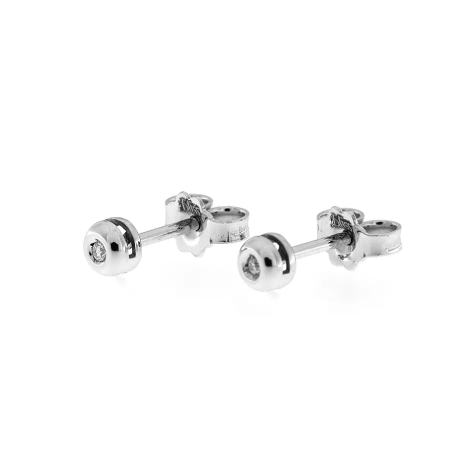 Hot Orecchini Bliss Punto Luce a Cipollina con Diamanti 0,02 Carati Orecchini Punto Luce