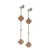 Clearance Orecchini Desmos 4 Cuori 1 Pendenti In Argento Placcato Rosa Gioielli Desmos