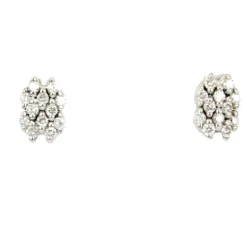Clearance Orecchini Donna Con Pavè di Diamanti Orecchini