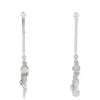 Fashion Orecchini Donna In Oro Bianco e Diamanti Con Cascata Di Petali Bliss Gioielli Outlet Gioielli